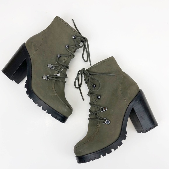 Seychelles Shoes - 🔹Seychelles Theater Green Leather Booties Sz 6.5